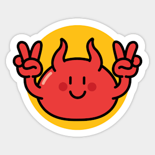 Devil Say Hi Sticker